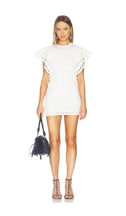 isabel marant etoile orlane dress in white.
