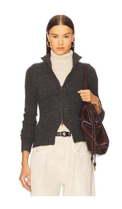 isabel marant etoile prunella sweater in grey.