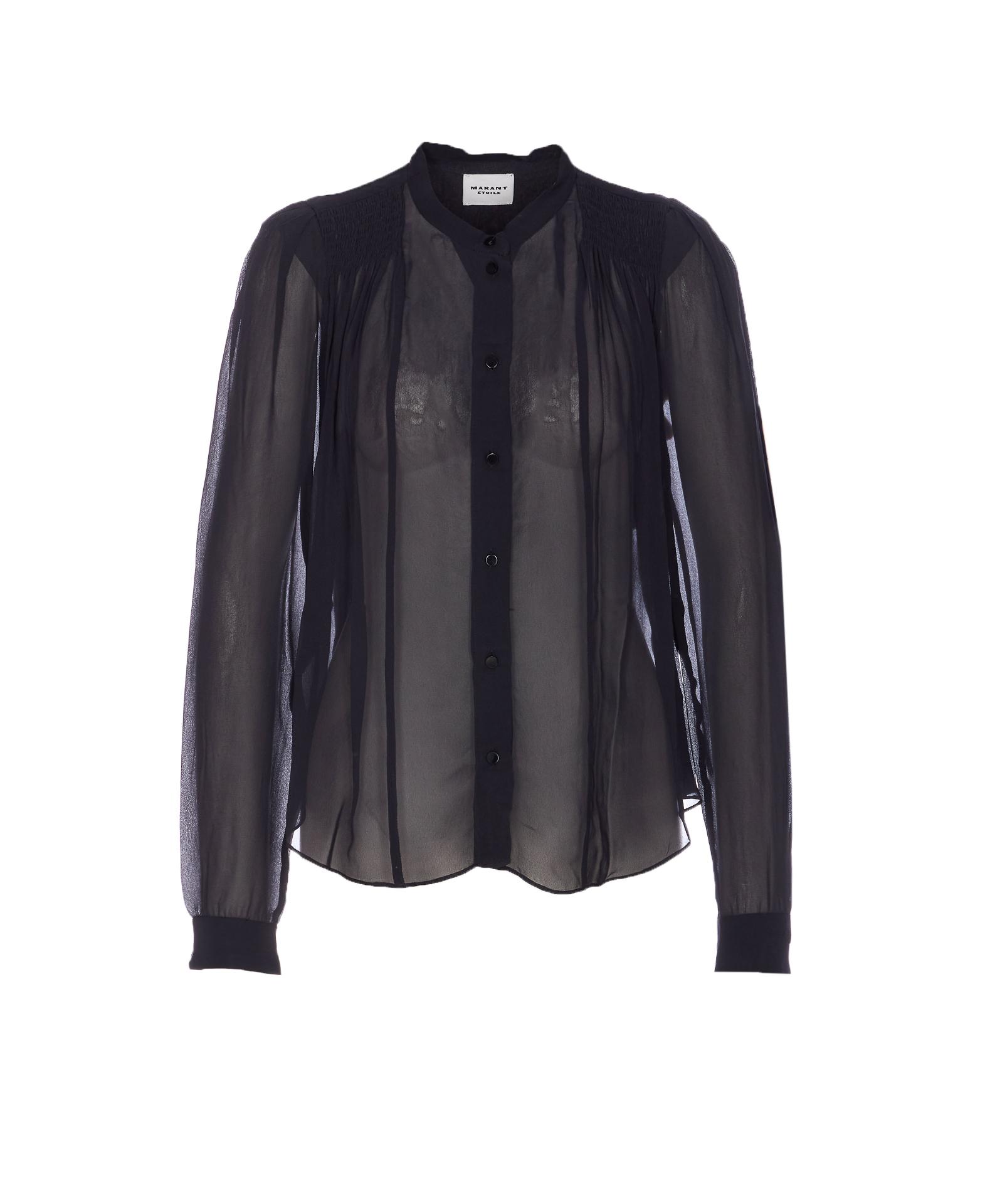 isabel marant etoile shirts black viscose - women