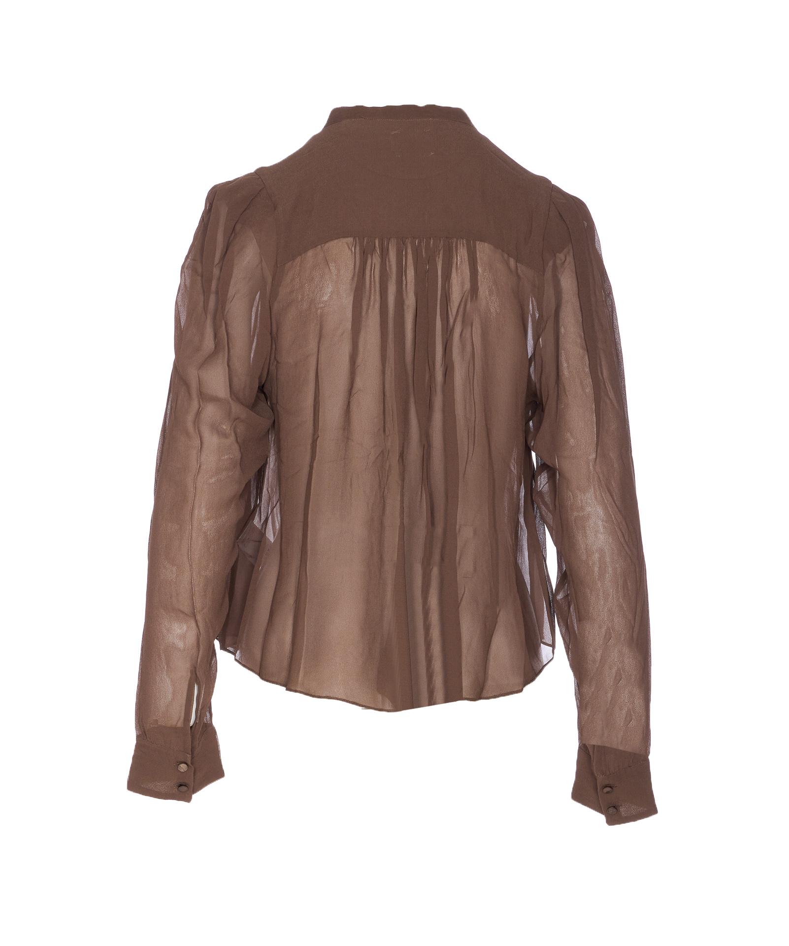 isabel marant etoile shirts brown viscose - women