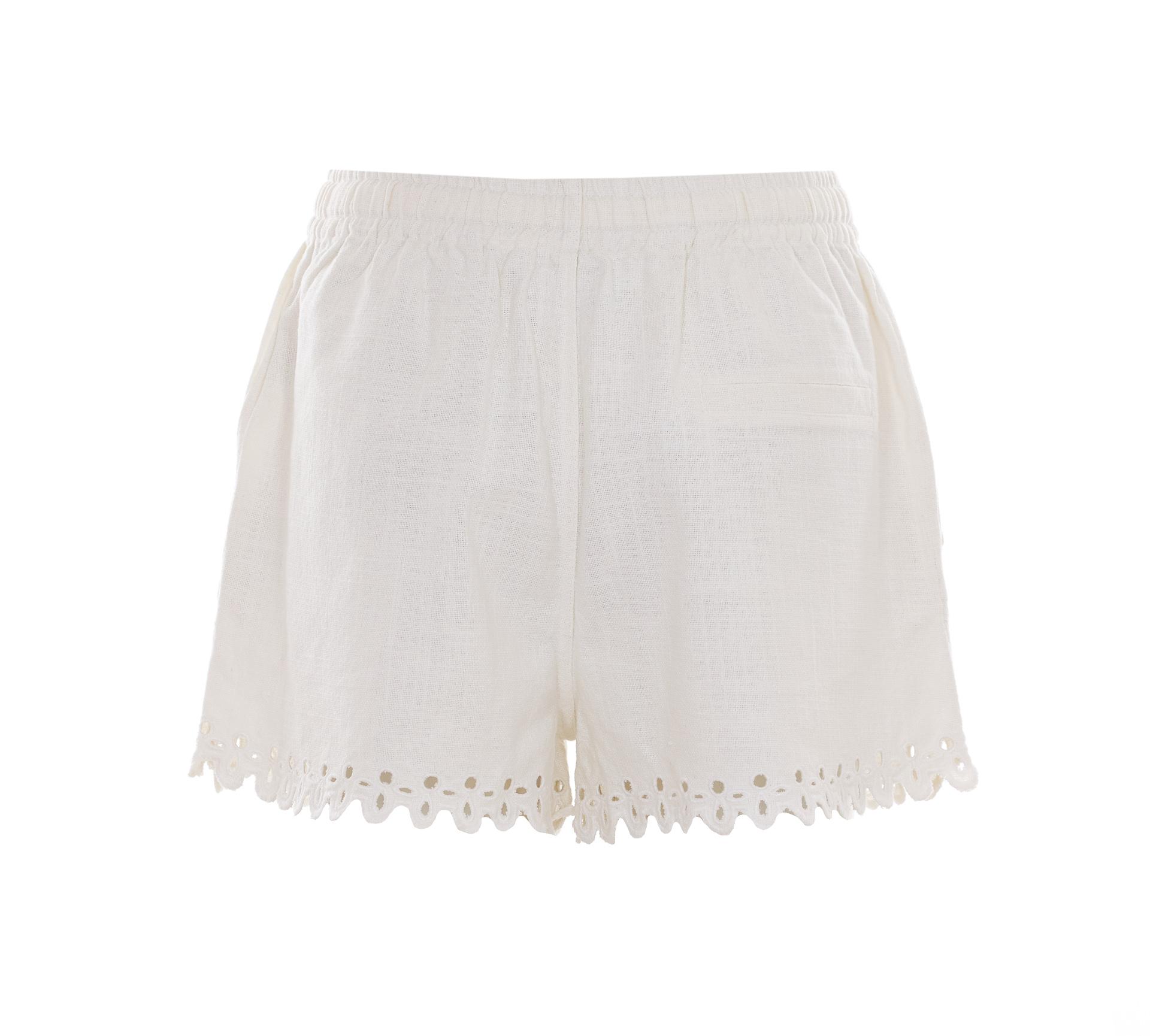 isabel marant etoile shorts white cotton - women