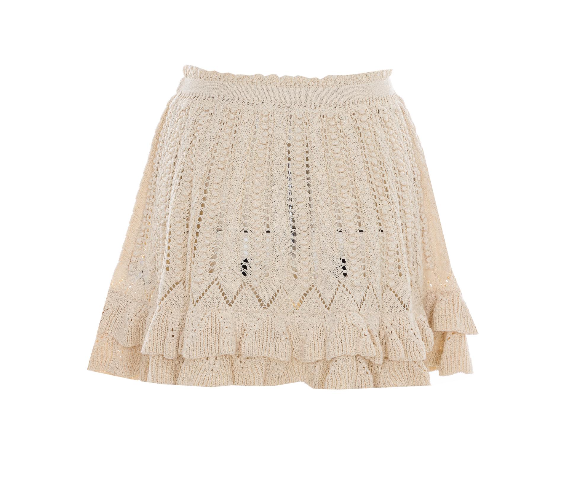 isabel marant etoile skirts beige cotton - women