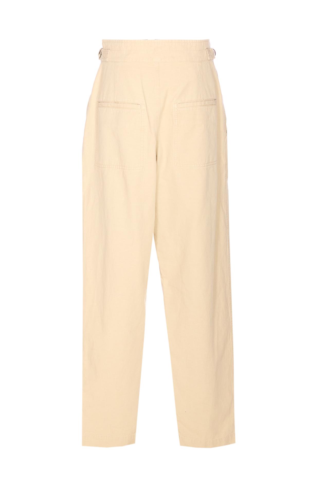 isabel marant etoile trousers beige cotton - women