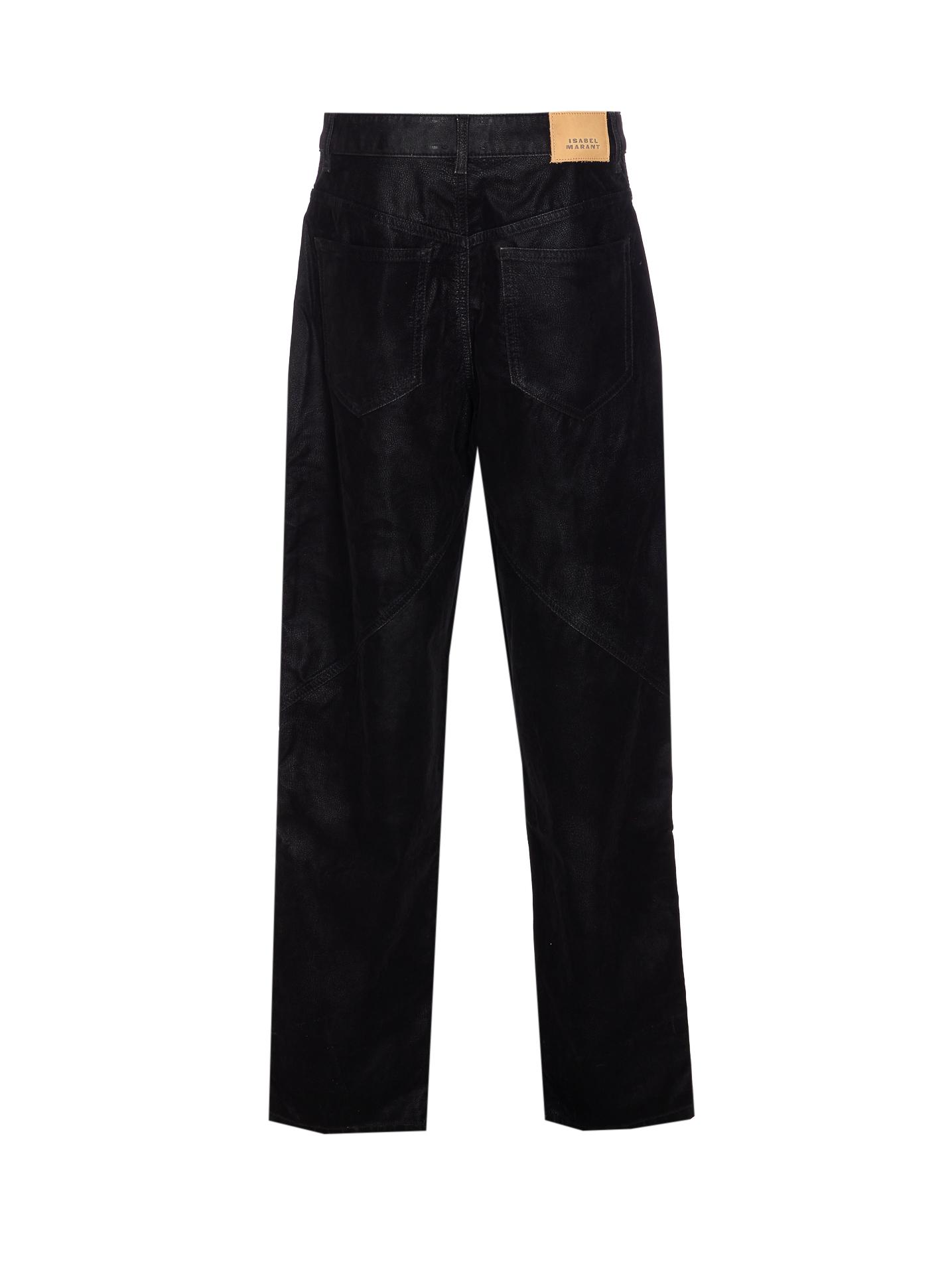 isabel marant etoile trousers black polyurethane - women