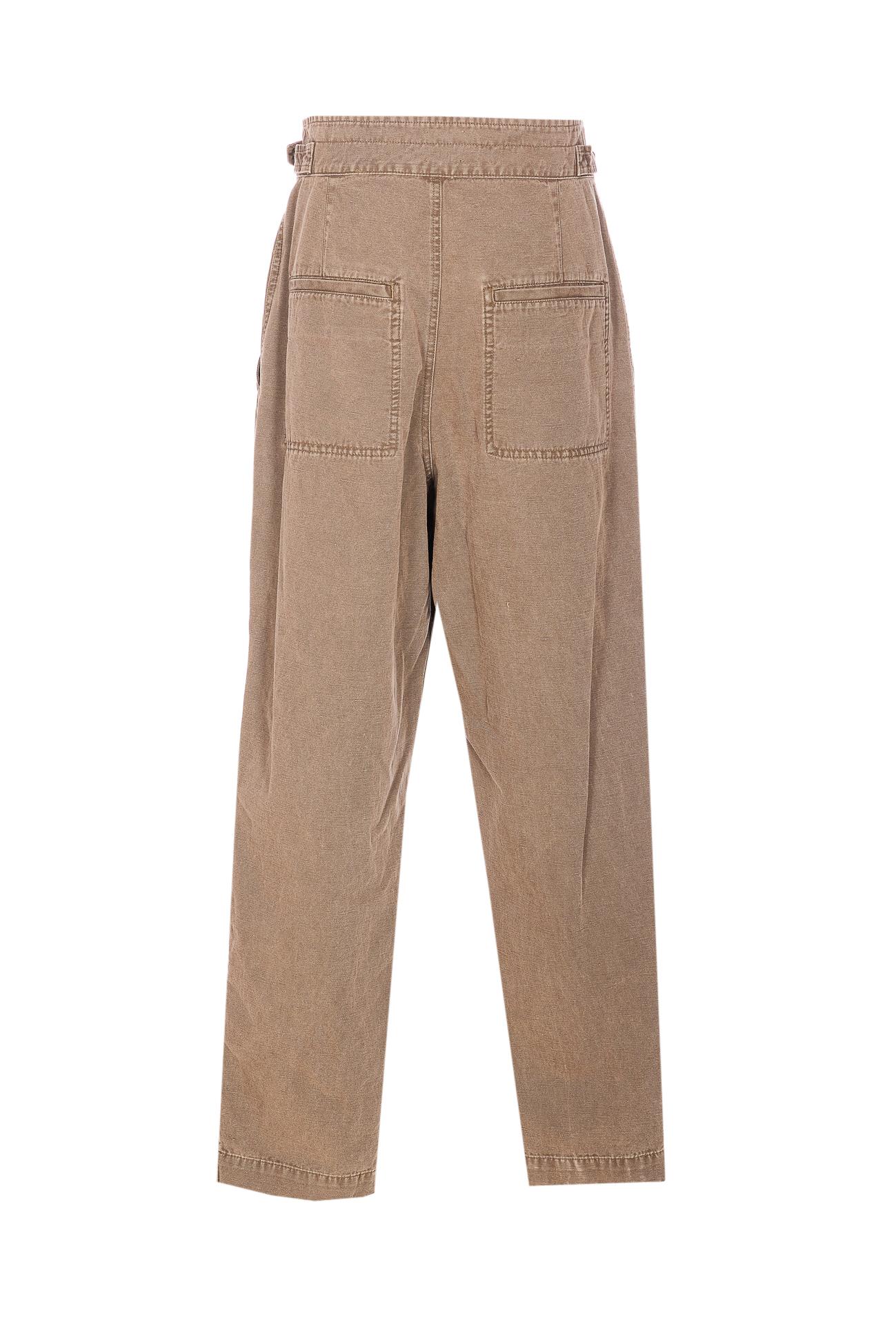 isabel marant etoile trousers brown cotton - women