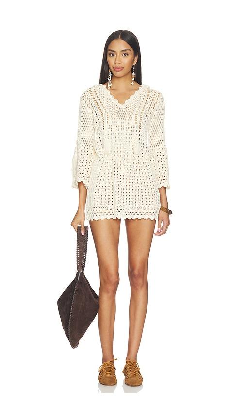 isabel marant etoile zelnie dress in cream.