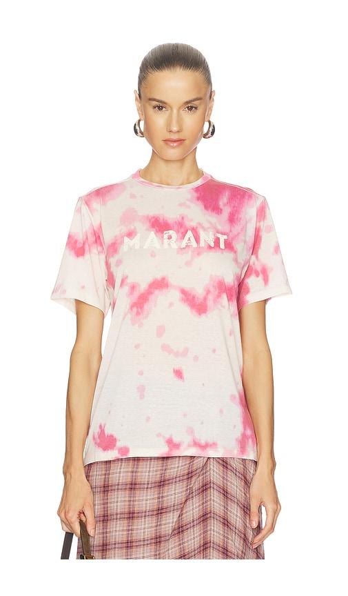 isabel marant etoile zewel top in pink.