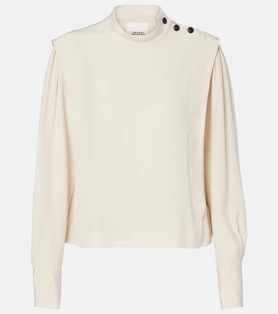 isabel marant felissa crêpe blouse