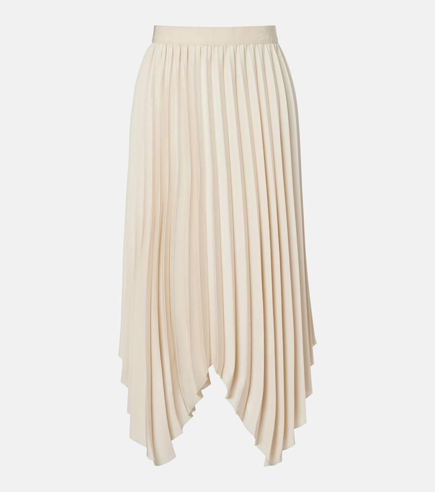 isabel marant felixa plissé crêpe midi skirt