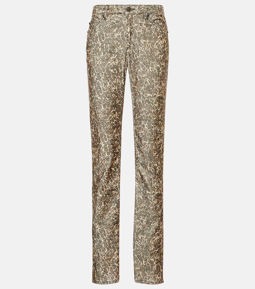 isabel marant ferni cotton corduroy straight pants