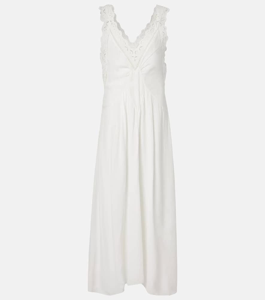 isabel marant freda broderie anglaise maxi dress