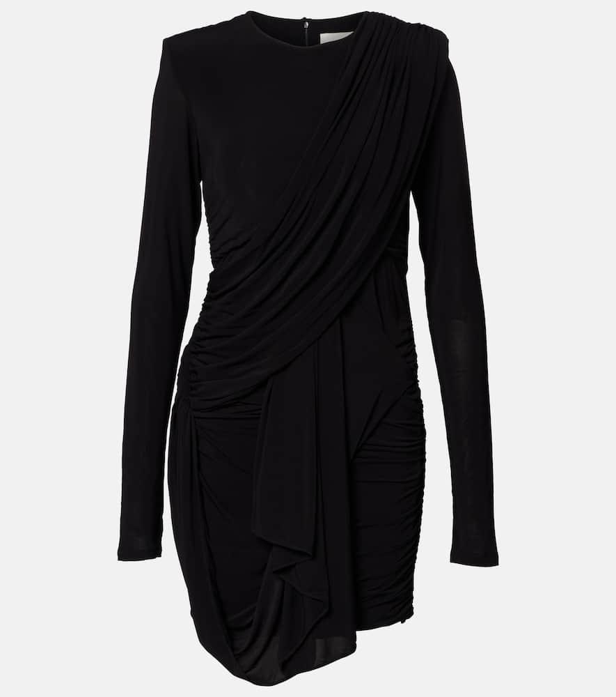 isabel marant georgia draped gathered jersey minidress