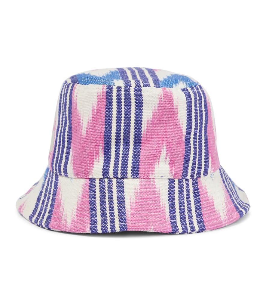 isabel marant haley printed cotton bucket hat
