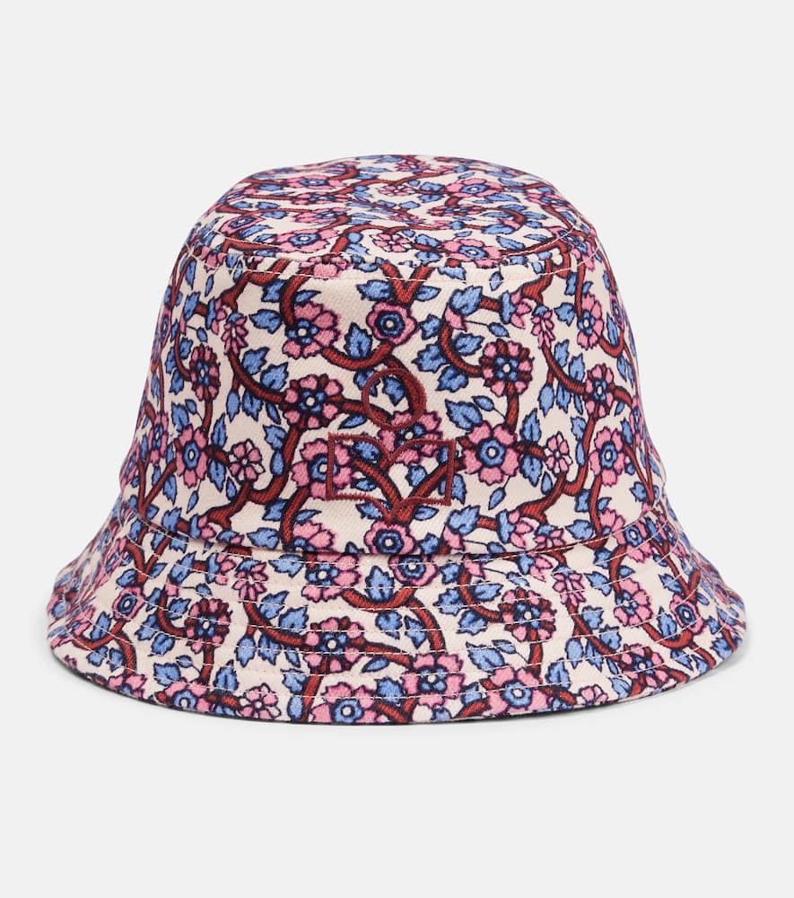 isabel marant haley printed cotton bucket hat