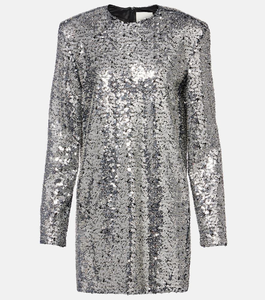 isabel marant heliane sequined minidress