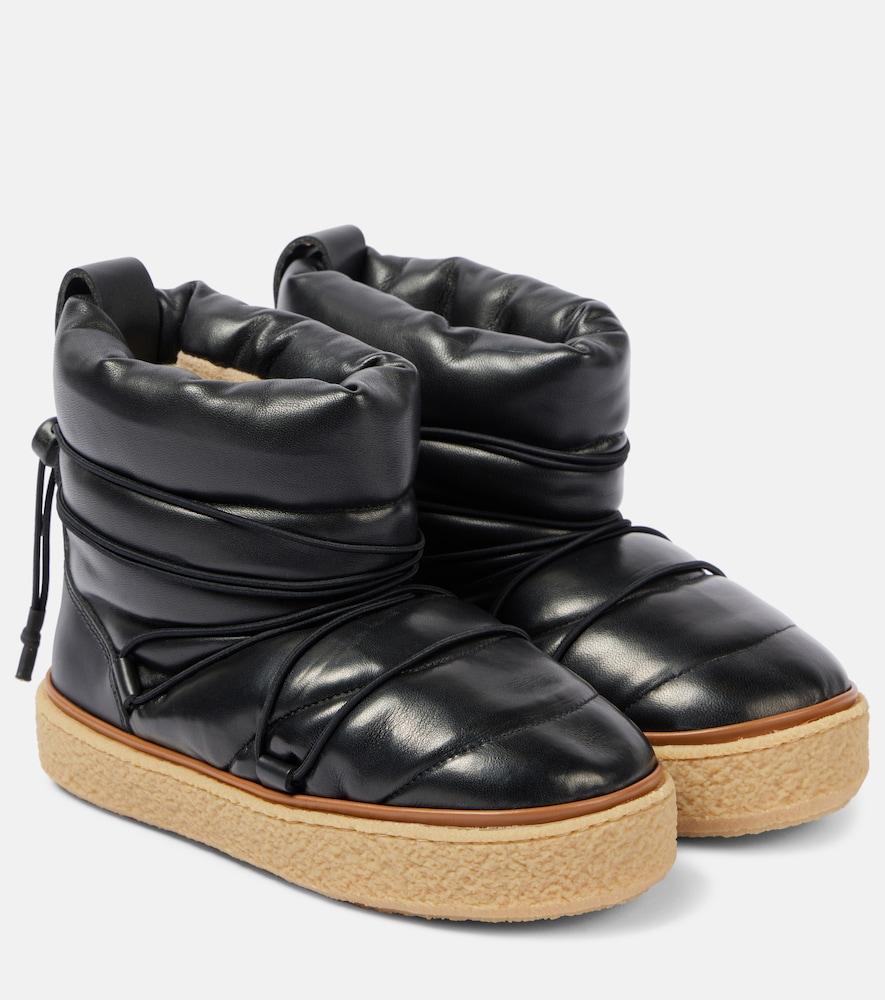 isabel marant heta leather ankle boots