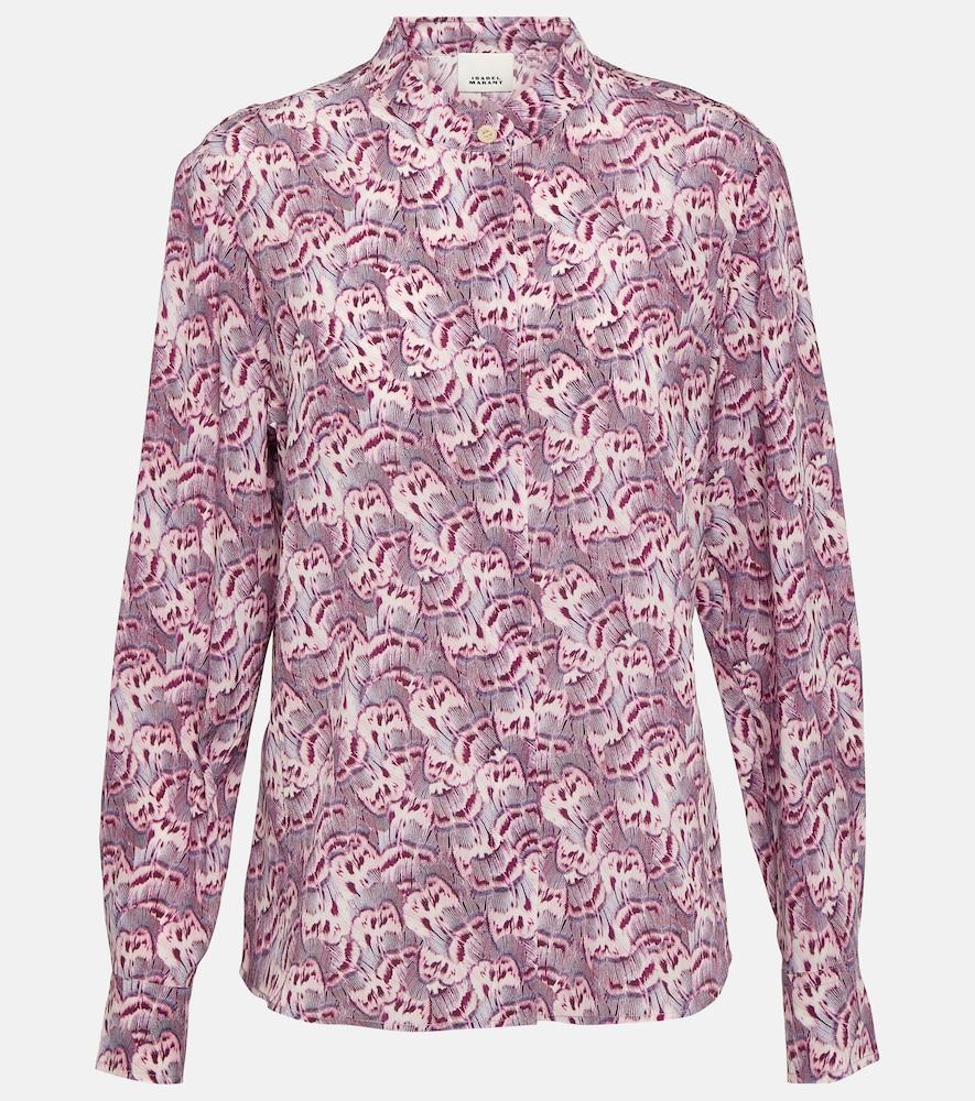 isabel marant ilda printed silk