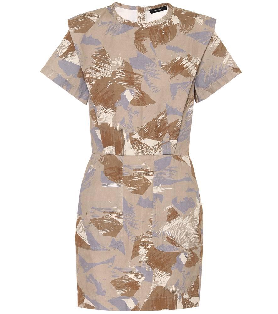 isabel marant ilesa cotton and linen minidress