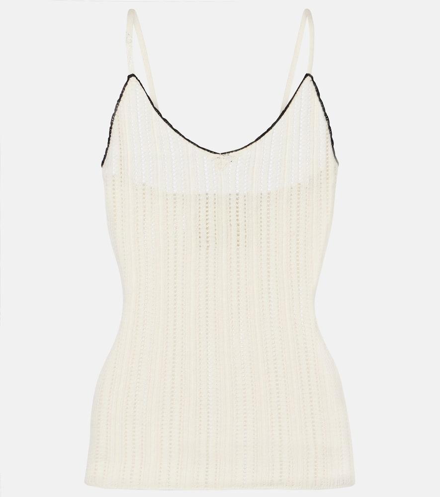 isabel marant india pointelle silk and cotton camisole