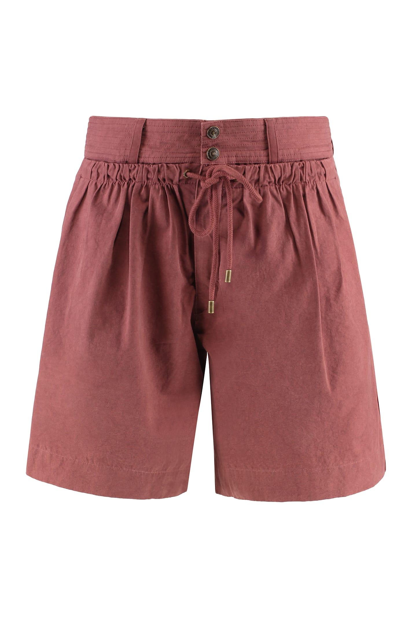 isabel marant ingrid cotton shorts