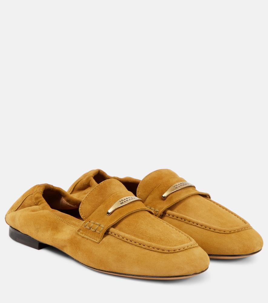 isabel marant iseri suede loafers