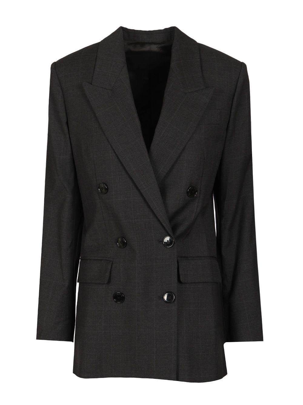 isabel marant jevima wool prince of wales suit jacket