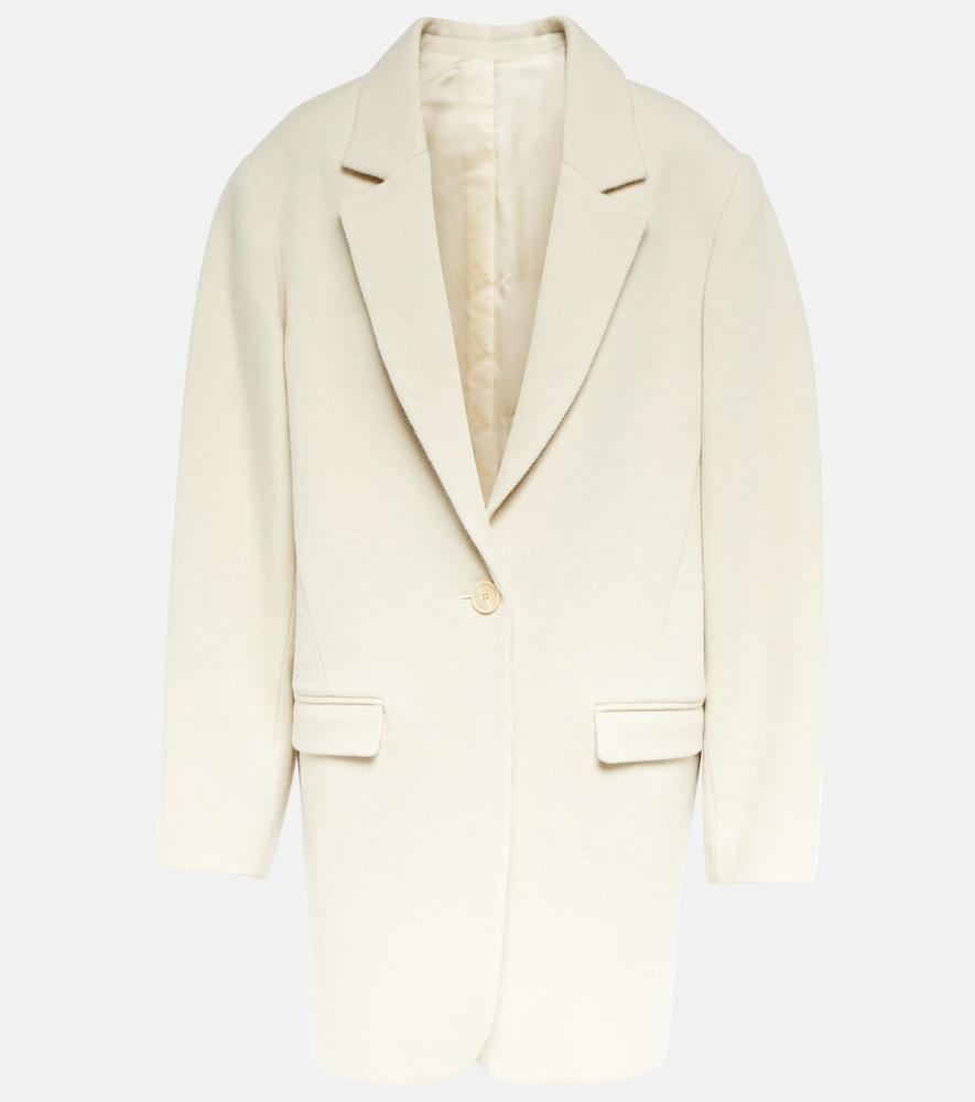 isabel marant jilinka wool and cotton coat