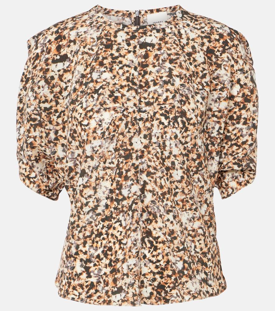 isabel marant karlita printed silk