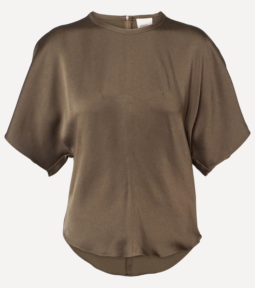 isabel marant karlita satin top