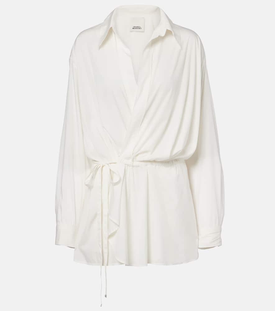 isabel marant keren satin blouse