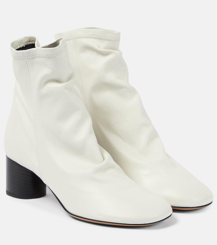 isabel marant laeden leather ankle boots