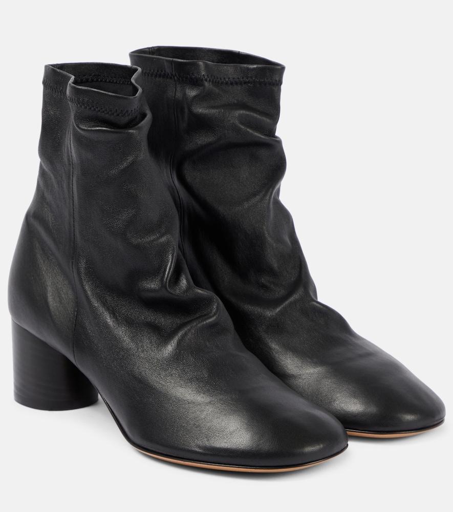 isabel marant laeden leather ankle boots
