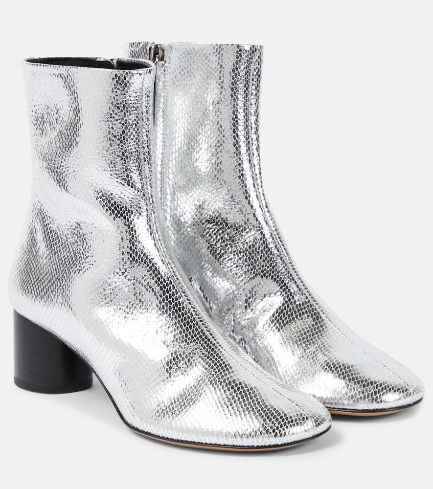 isabel marant laeden leather ankle boots