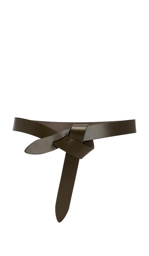 isabel marant lecce belt in brown.