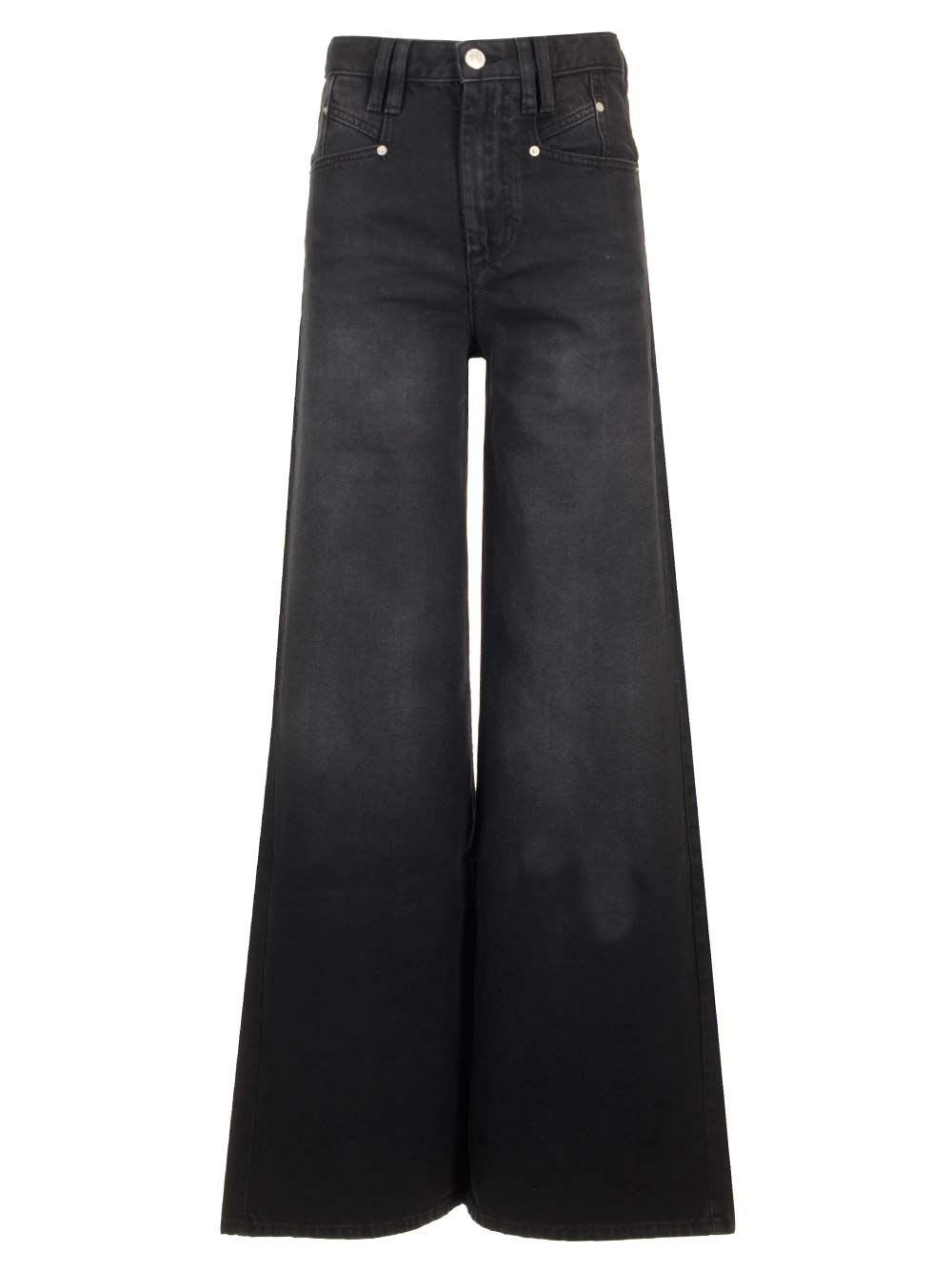 isabel marant lemony high-waisted jeans