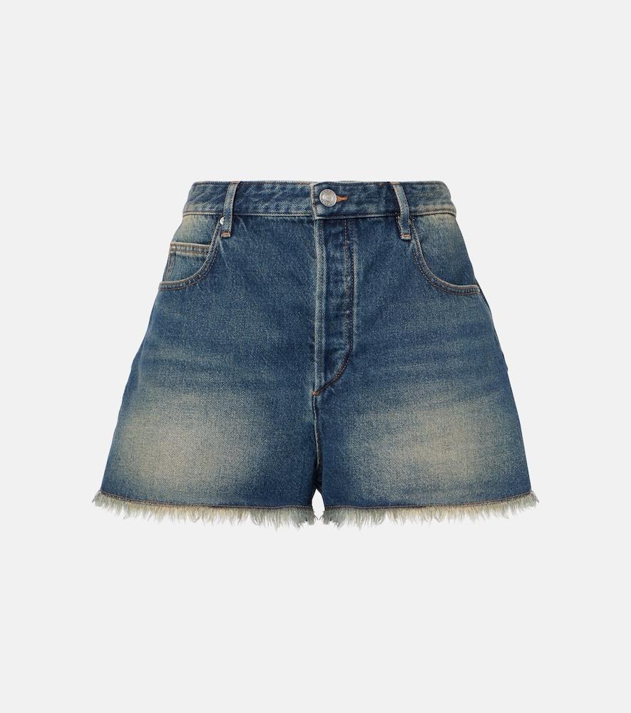isabel marant lesia denim shorts