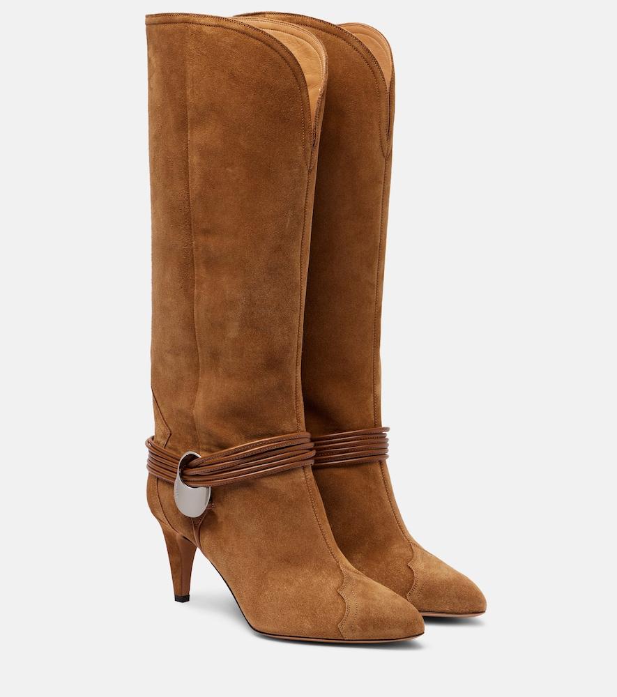 isabel marant lestany suede knee