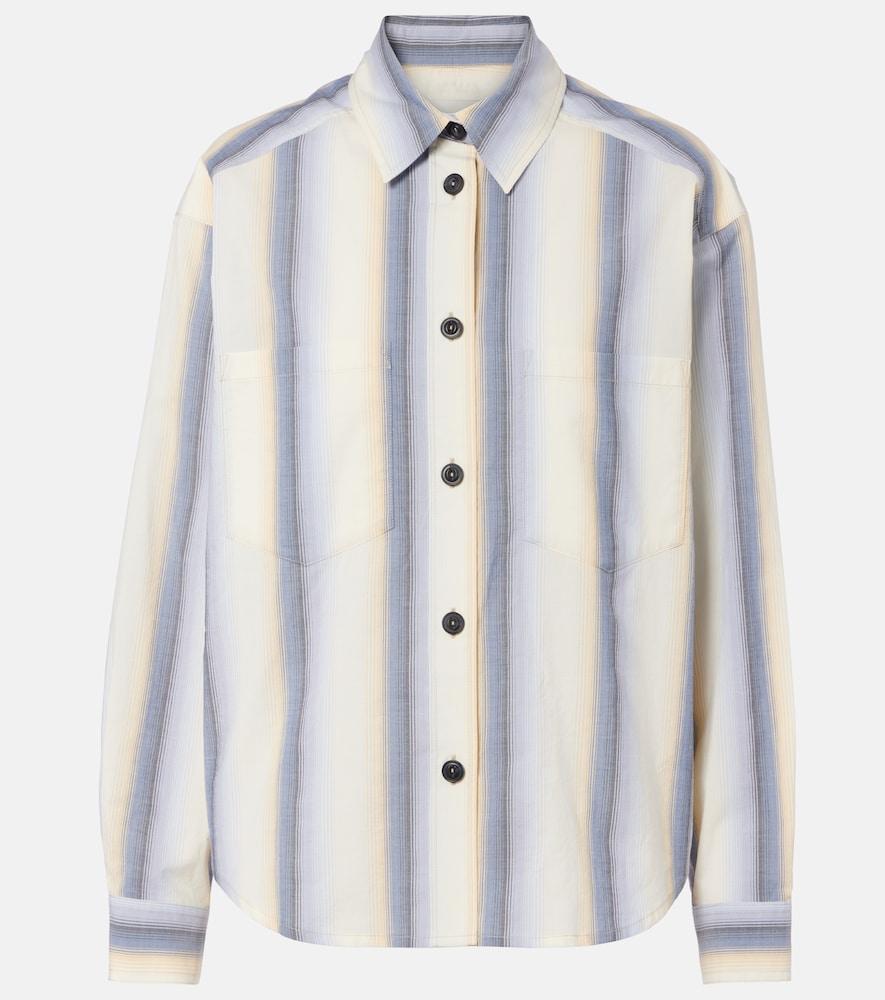 isabel marant mahvane striped cotton shirt