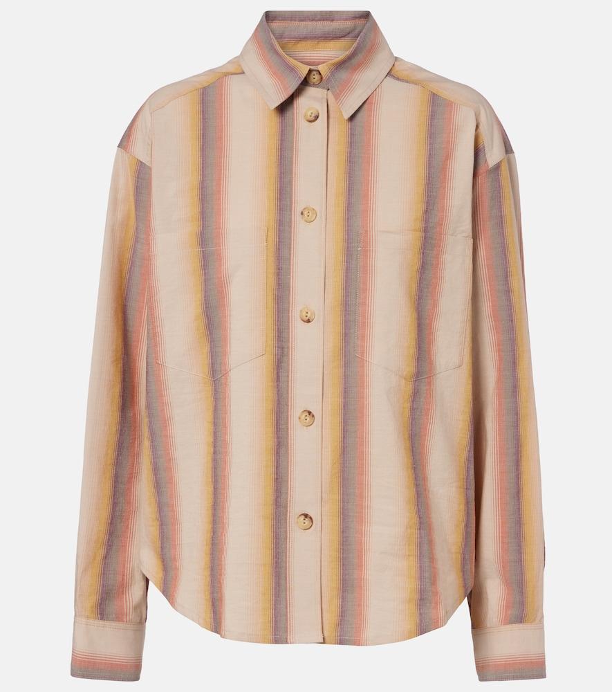 isabel marant mahvane striped cotton shirt