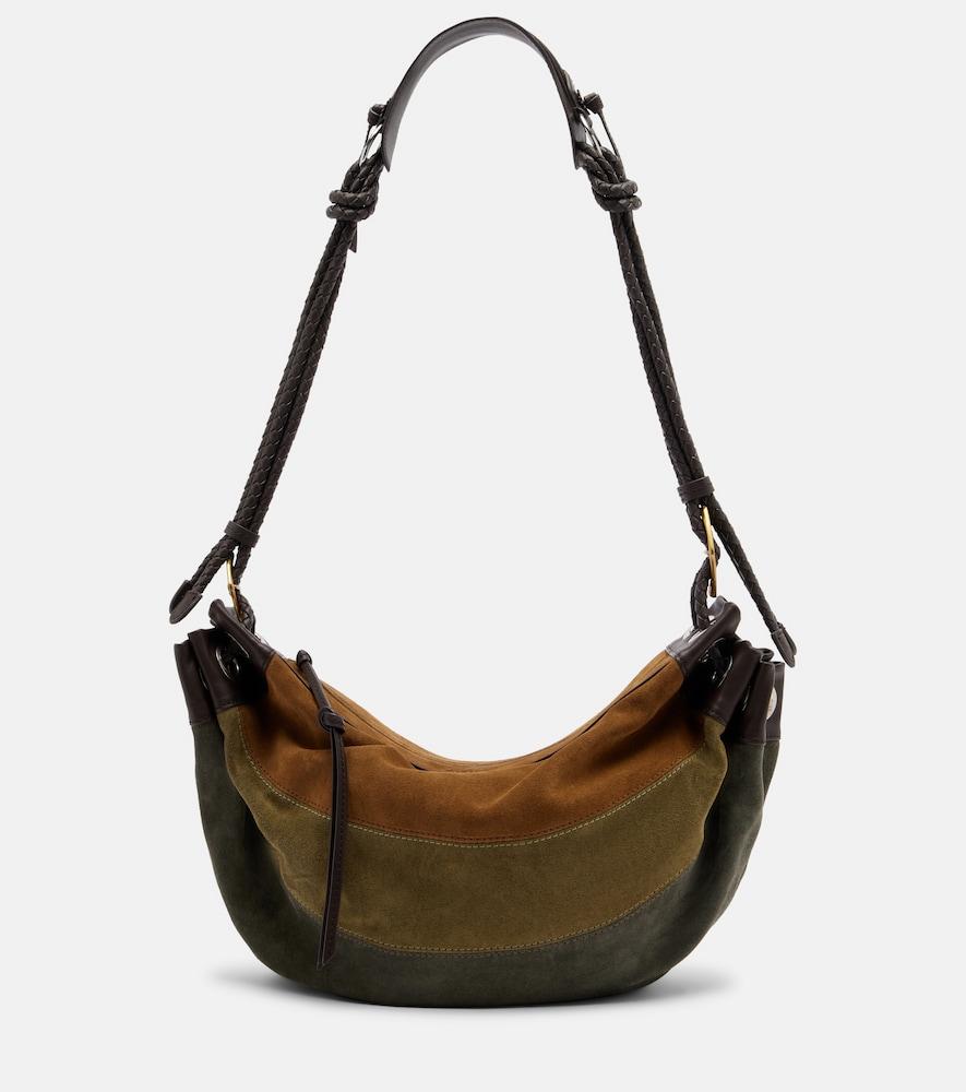 isabel marant maia medium patchwork suede shoulder bag
