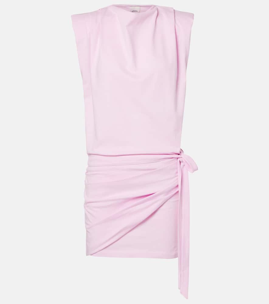 isabel marant marielle cotton jersey minidress