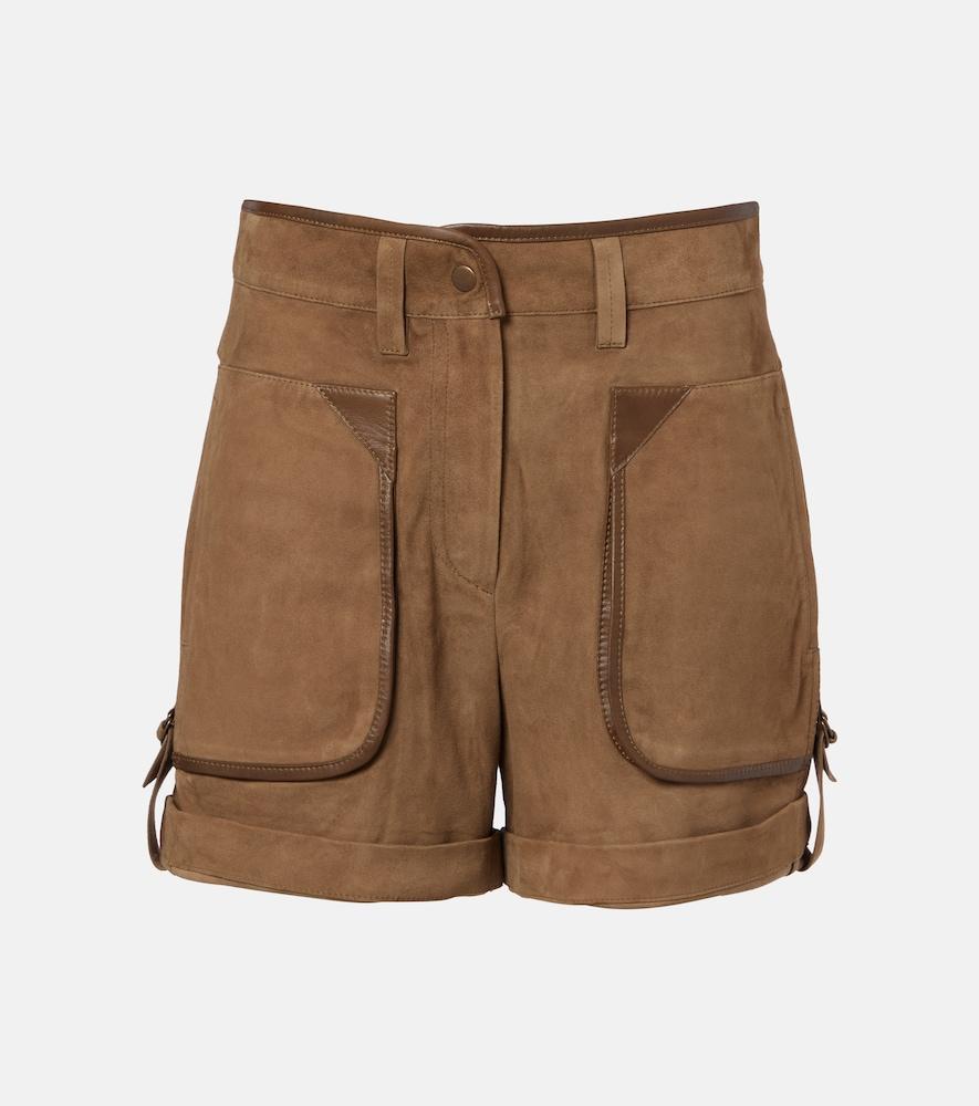 isabel marant marline suede shorts