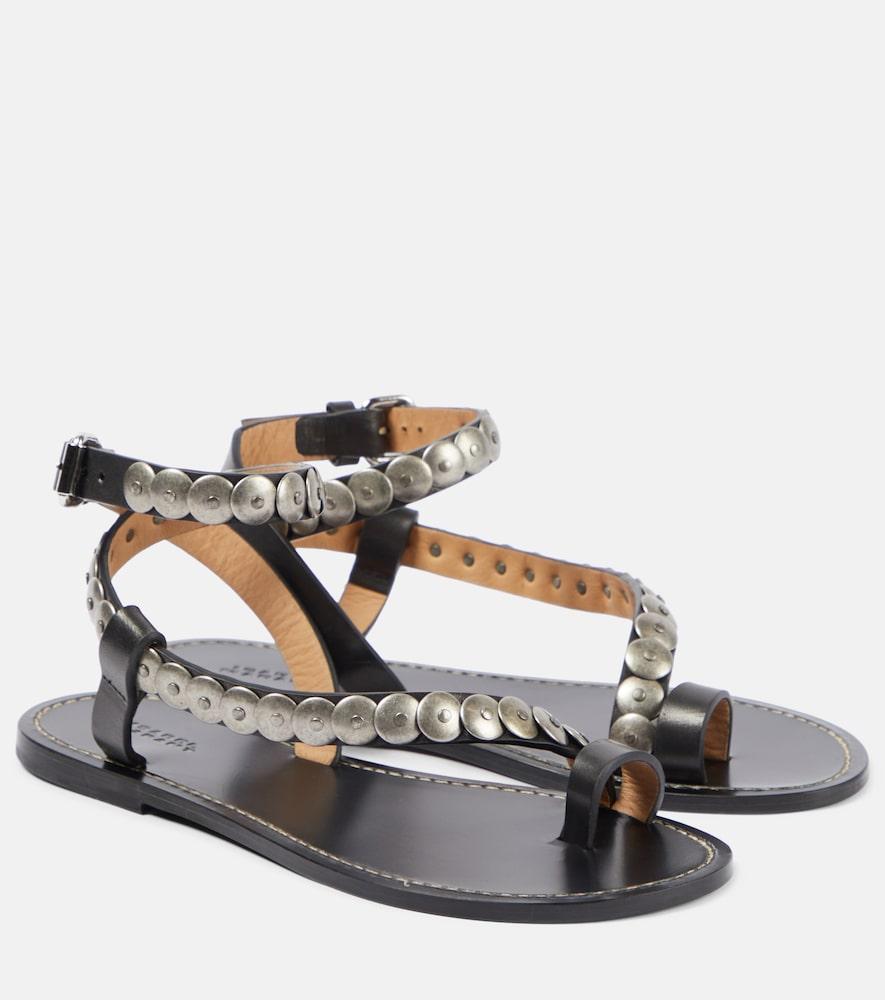 isabel marant melte studded leather sandals