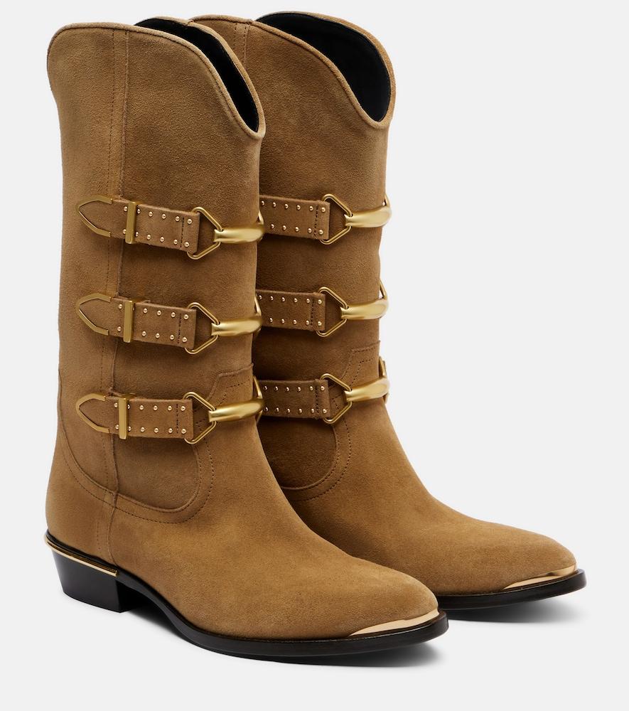 isabel marant mexia 35 suede cowboy boots
