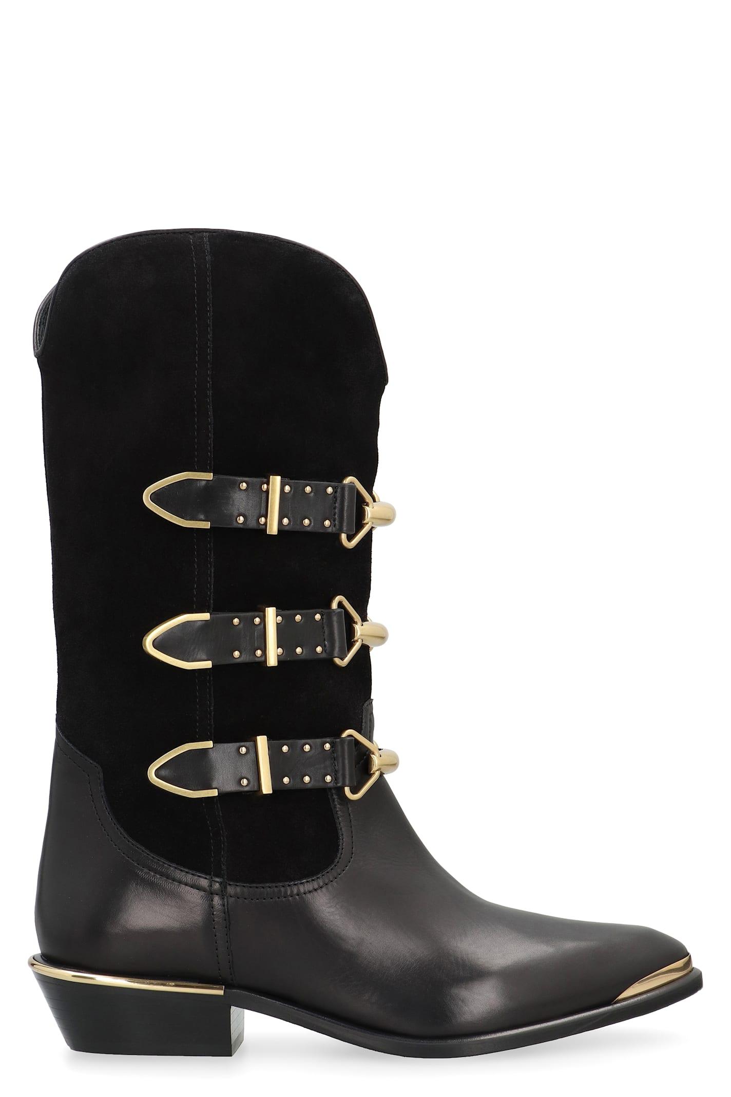 isabel marant mexia leather boots