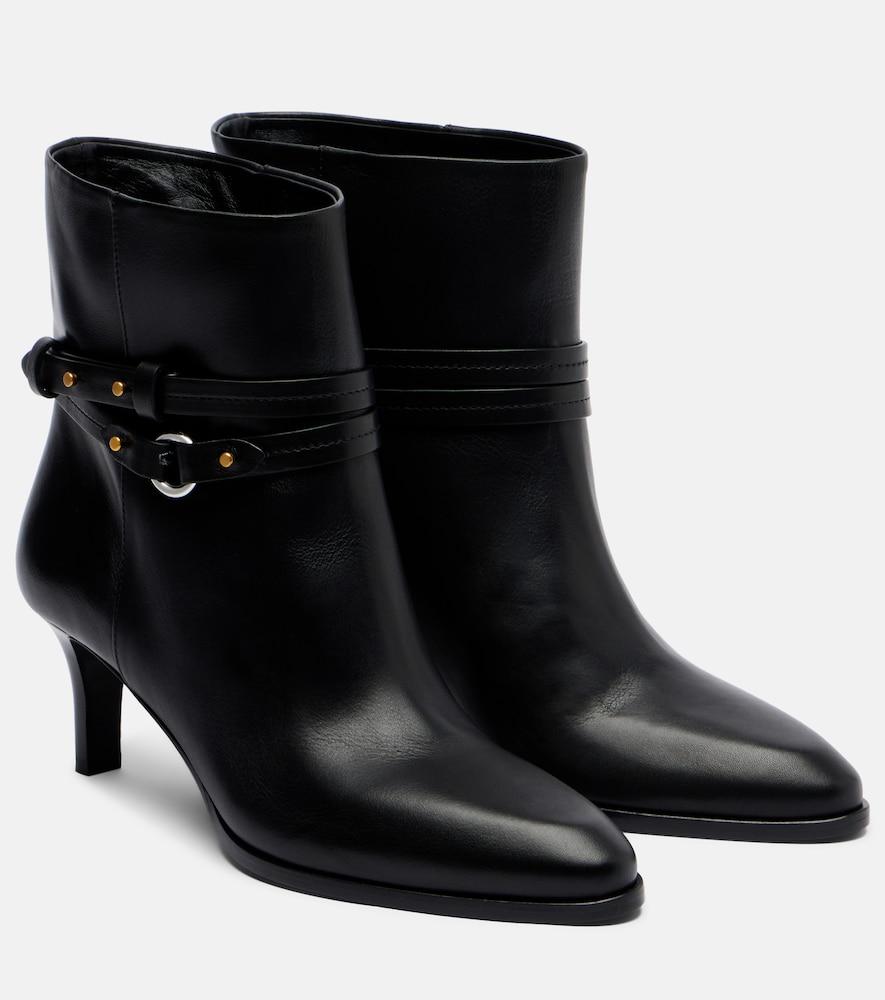 isabel marant meyli 55 leather ankle boots