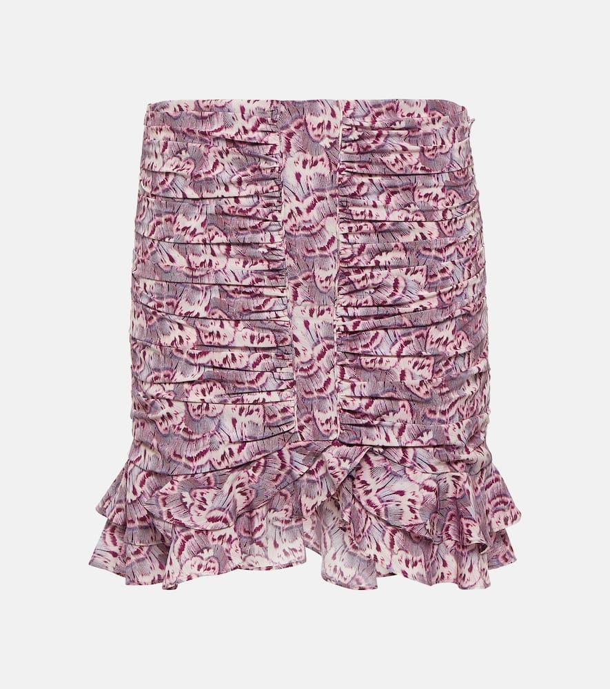 isabel marant milendi ruffled silk