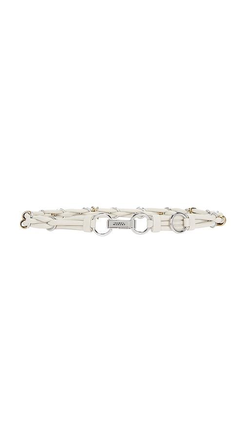 isabel marant mina belt in ivory.