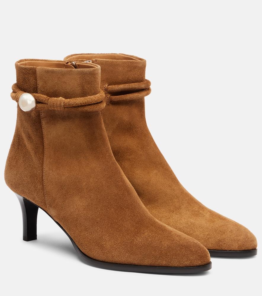 isabel marant miniky button suede ankle boots