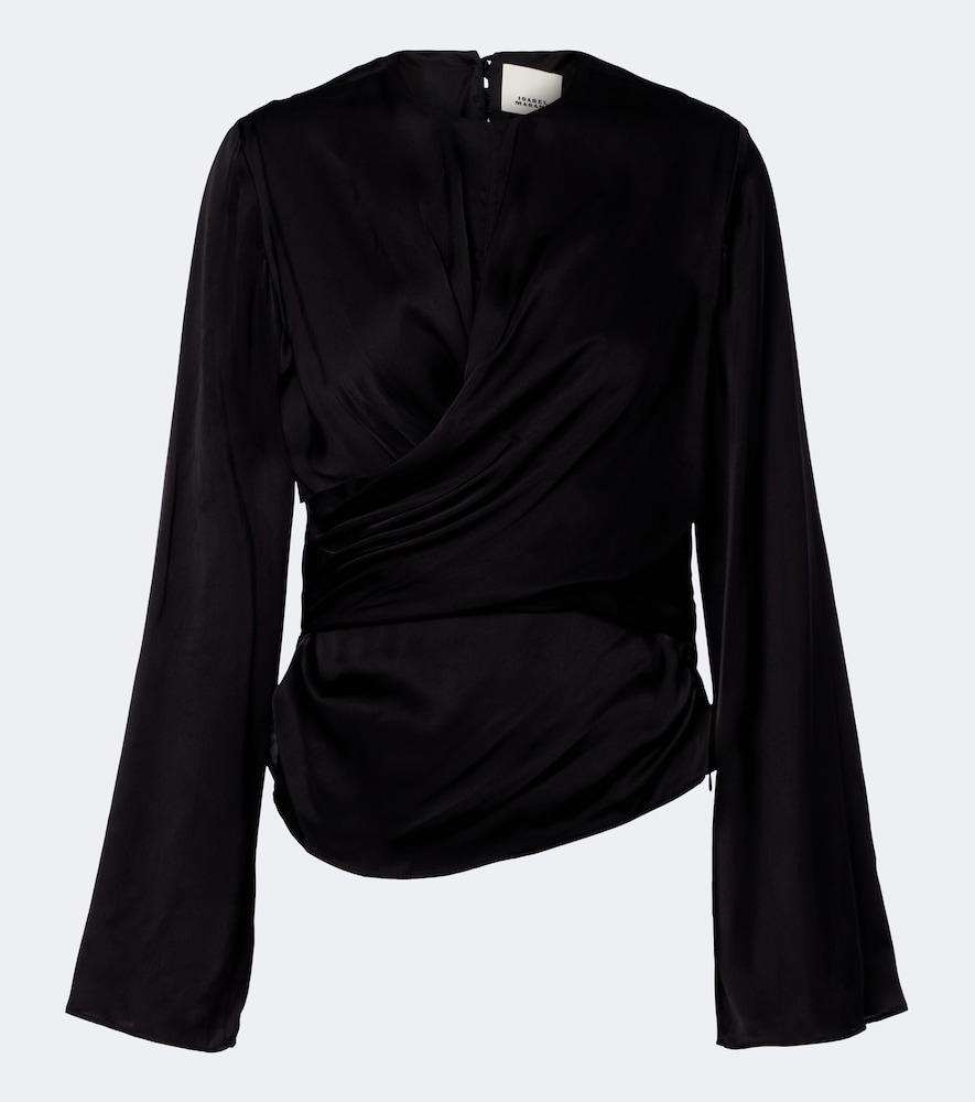 isabel marant neame draped satin top